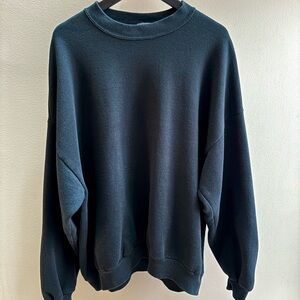 Jerzees VTG late 90s black blank nu-blend crewneck XL Made in USA